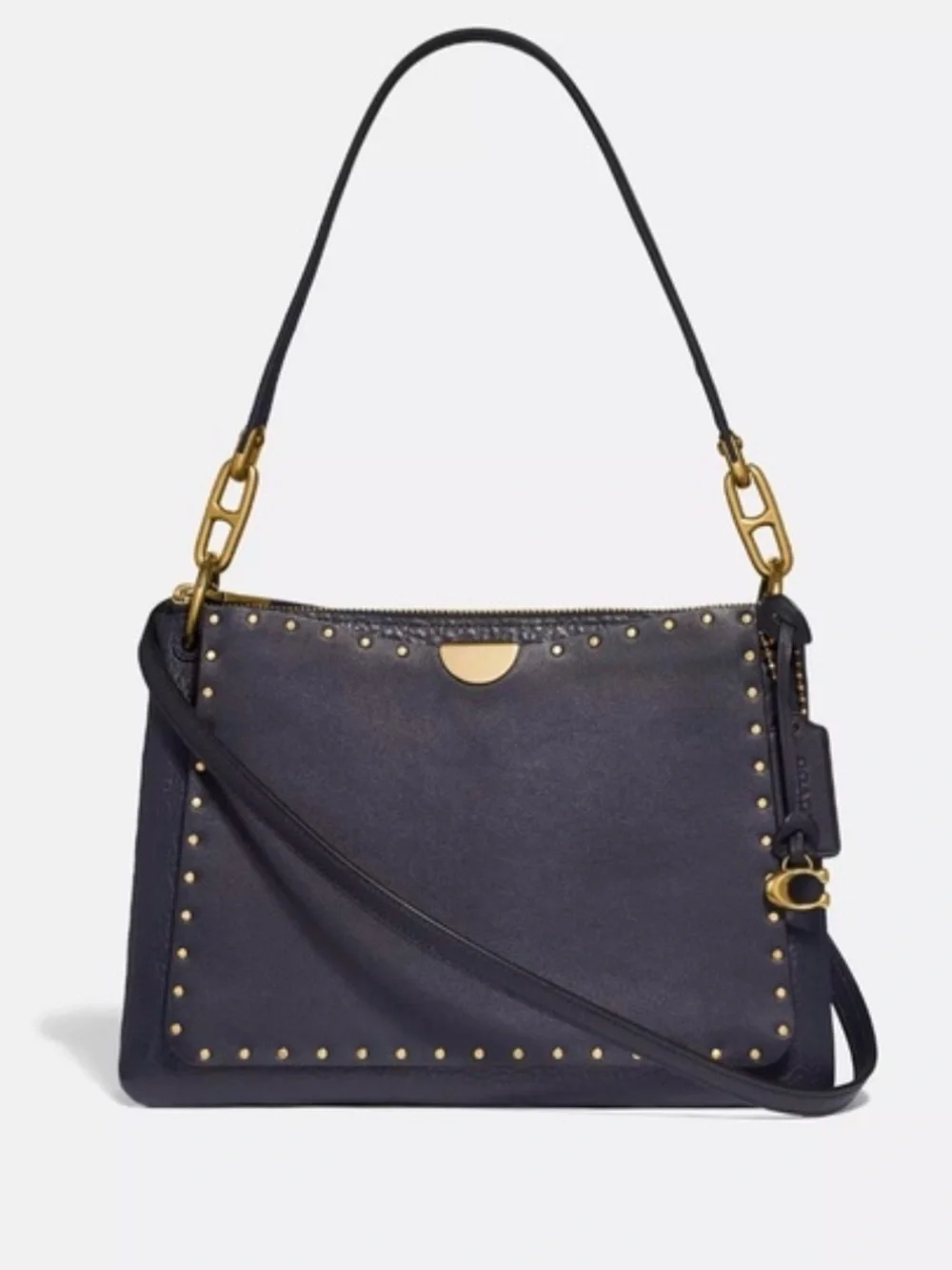 Authentic Coach Dreamer Shoulder Bag in Midnight Navy 54070